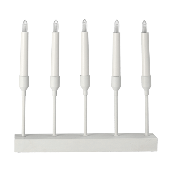 Kindle portabel adventsljusstake 30 cm - Vit - Scandi Living