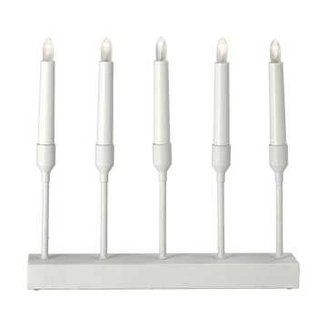 Kindle portabel adventsljusstake 30 cm - Vit - Scandi Living