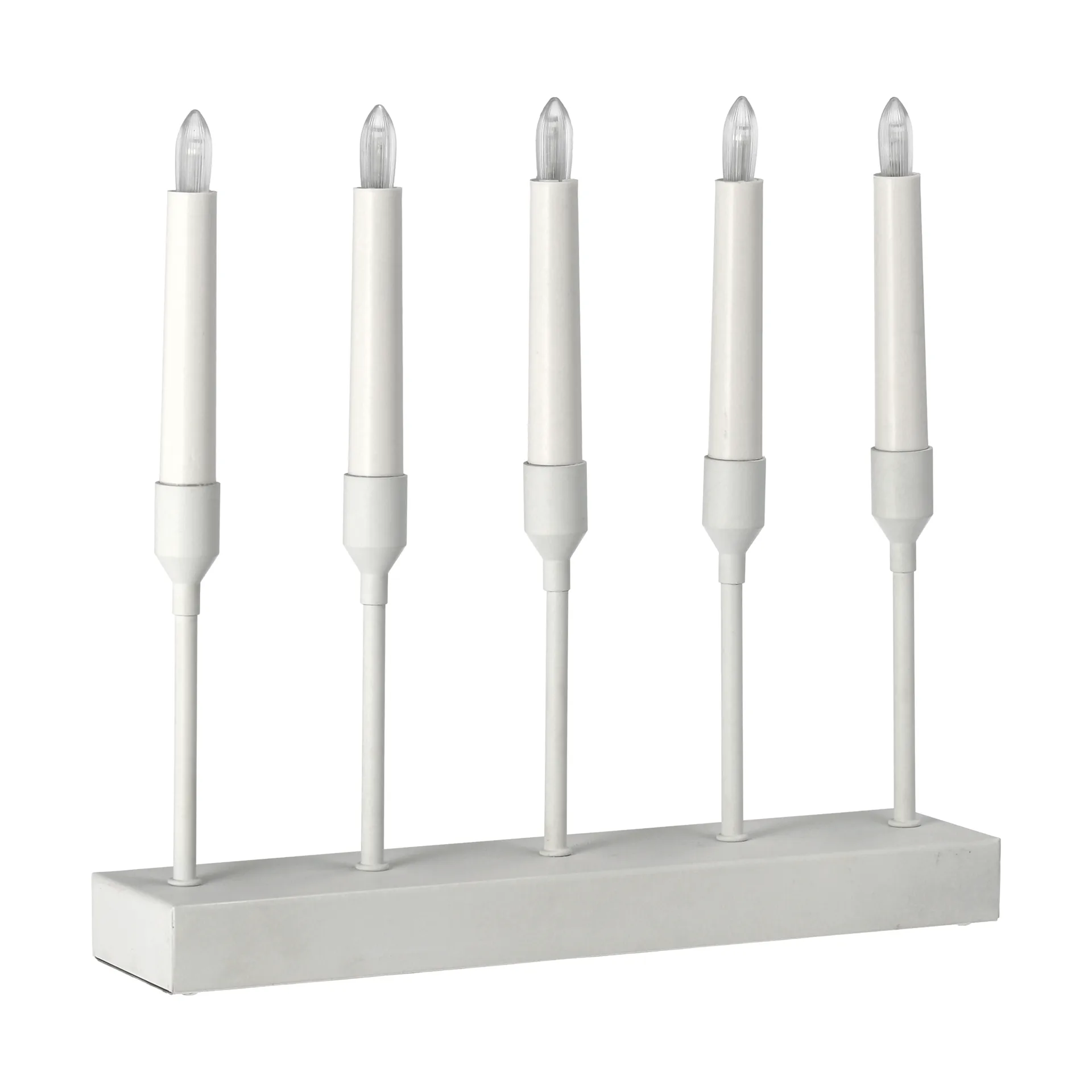 Kindle portabel adventsljusstake 30 cm, Vit Scandi Living