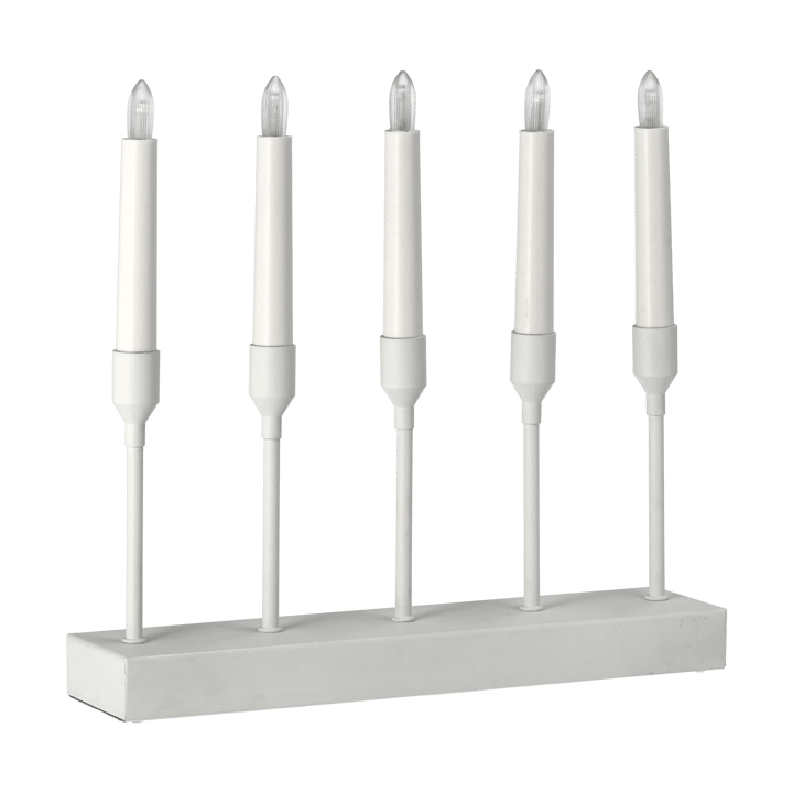 Kindle portabel adventsljusstake 30 cm, Vit Scandi Living