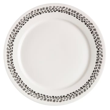 Klappersten tallrik 28 cm 4-pack - svart-vit - Scandi Living