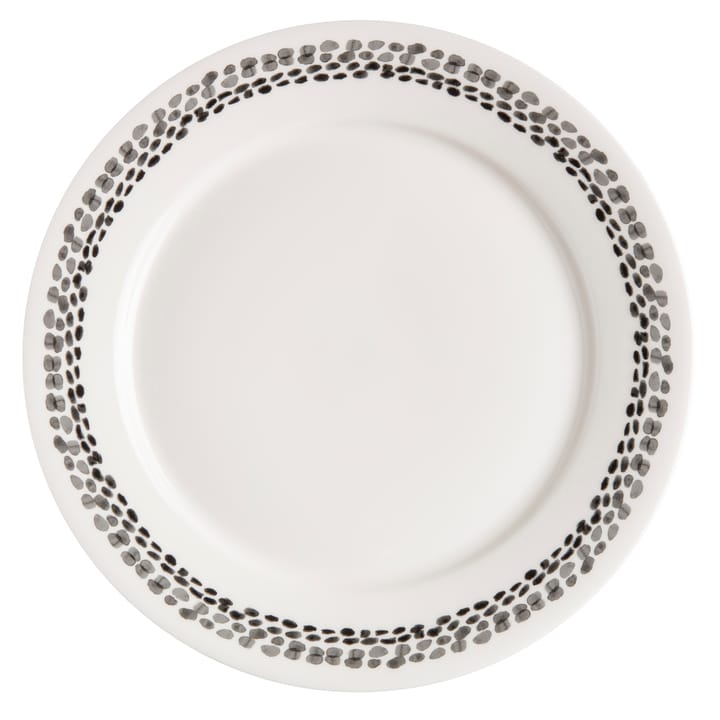 Klappersten tallrik 28 cm 4-pack, svart-vit Scandi Living
