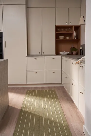 Lane gångmatta - Olive green, 70x250 cm - Scandi Living