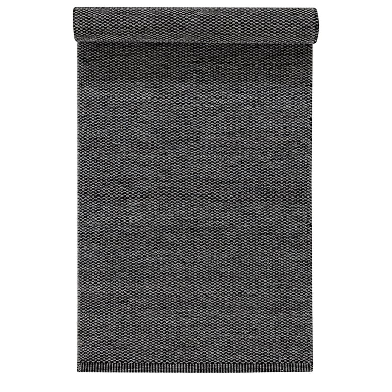 Scandi Living Lea ullmatta svart 80x240 cm | Skandinavisk Design | Ullmattor | Svart