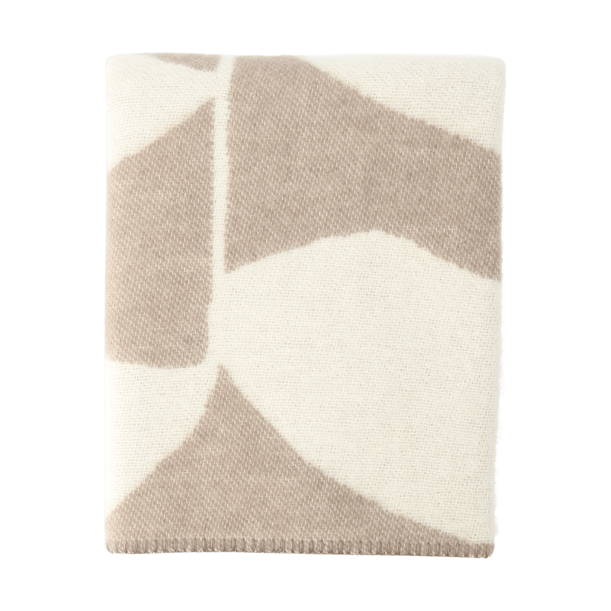 Scandi Living Leaf ullpläd 130x170 cm Mole | Skandinavisk Design | Ullplädar & Ullfiltar | Beige