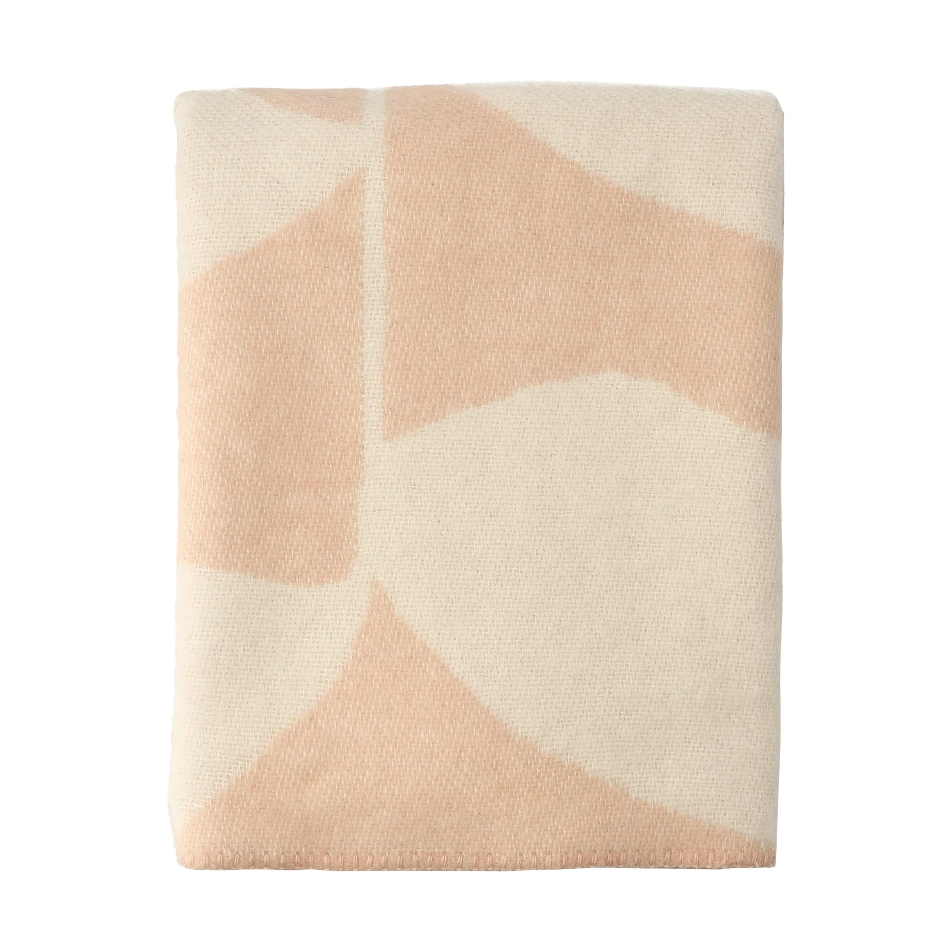 Leaf ullpläd 130x170 cm, Peach Scandi Living
