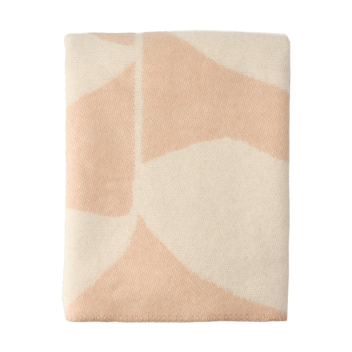 Leaf ullpläd 130x170 cm - Peach - Scandi Living