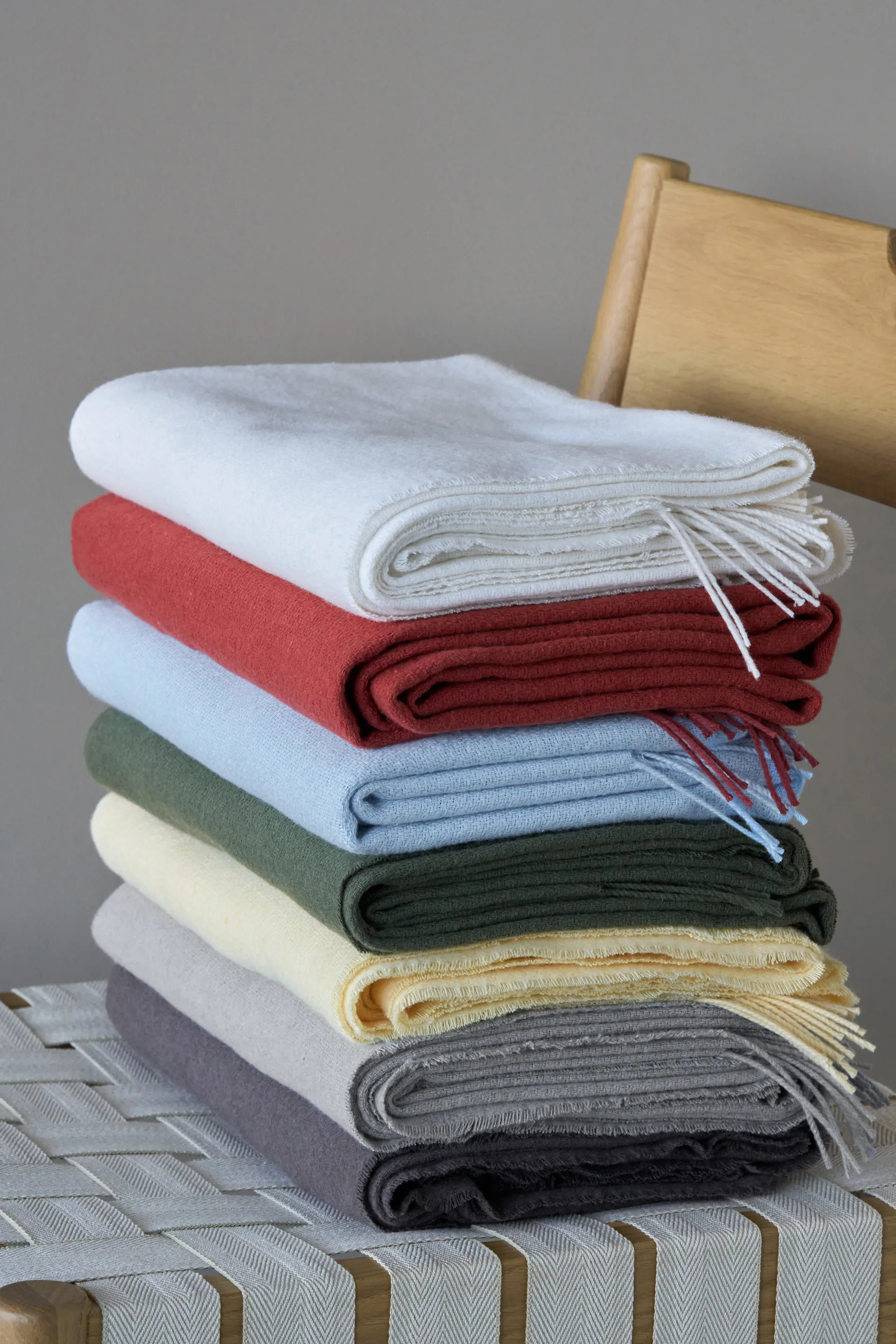 Loom bomullspläd 125x170 cm, Rust Scandi Living