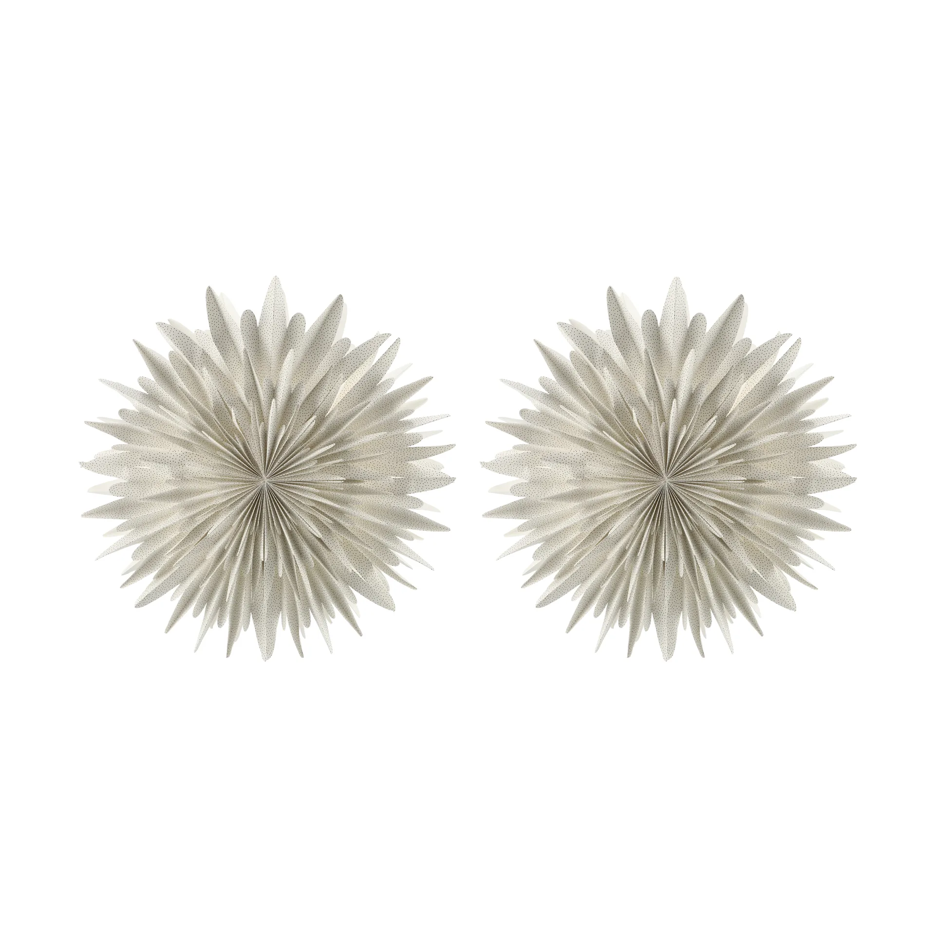 Luna adventsstjärna Ø80 cm 2-pack - Vit med prickar,  Scandi Living