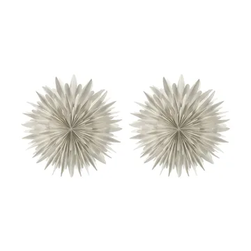 Luna adventsstjärna Ø80 cm 2-pack - Vit med prickar - Scandi Living