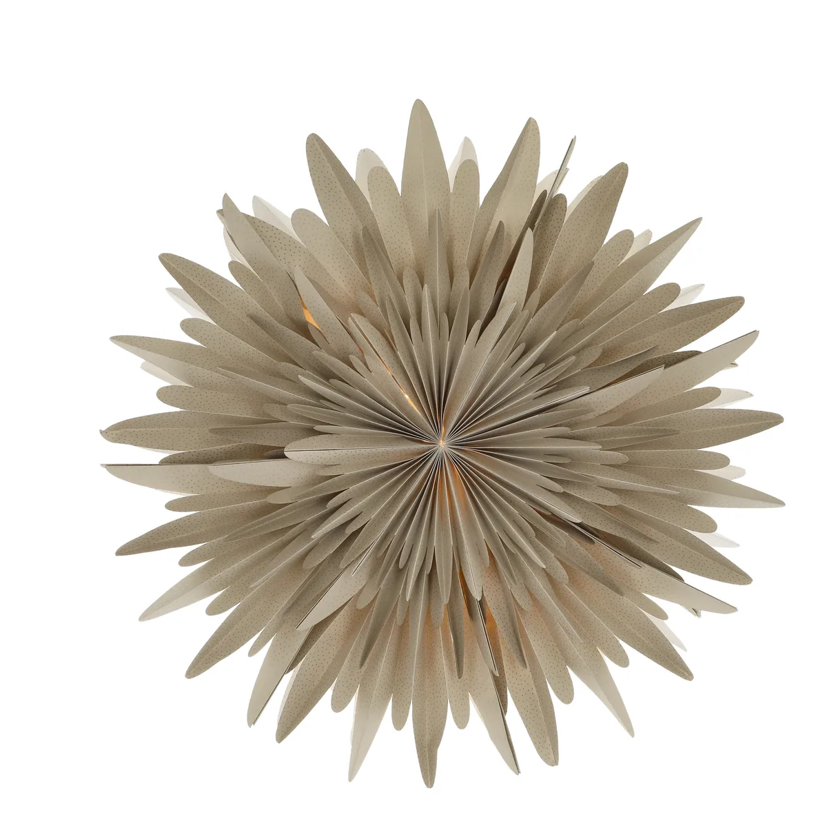 Scandi Living Luna adventsstjärna beige med prickar 60 cm