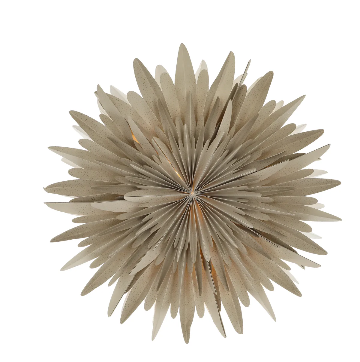 Scandi Living Luna adventsstjärna beige med prickar 80 cm