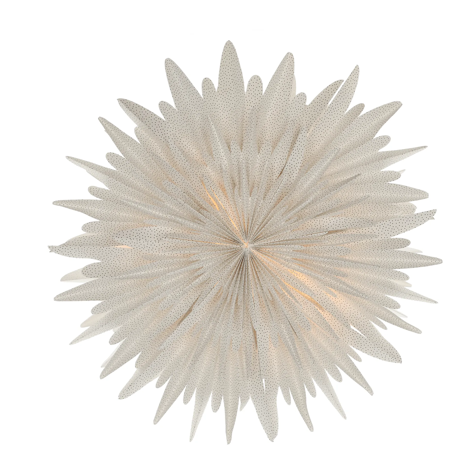 Luna adventsstjärna vit med prickar, 60 cm Scandi Living