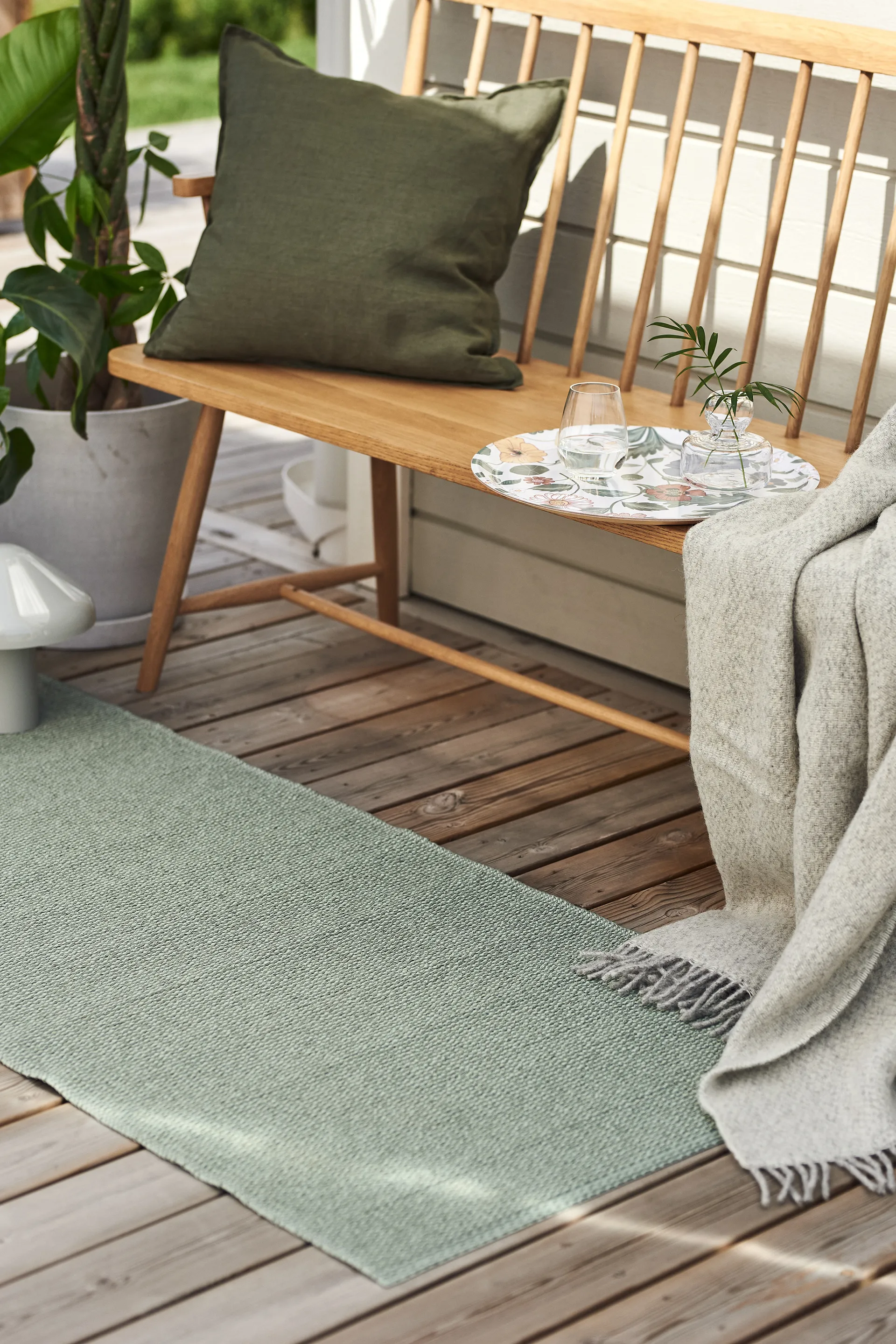 Mellow plastmatta grön, 70x150cm Scandi Living