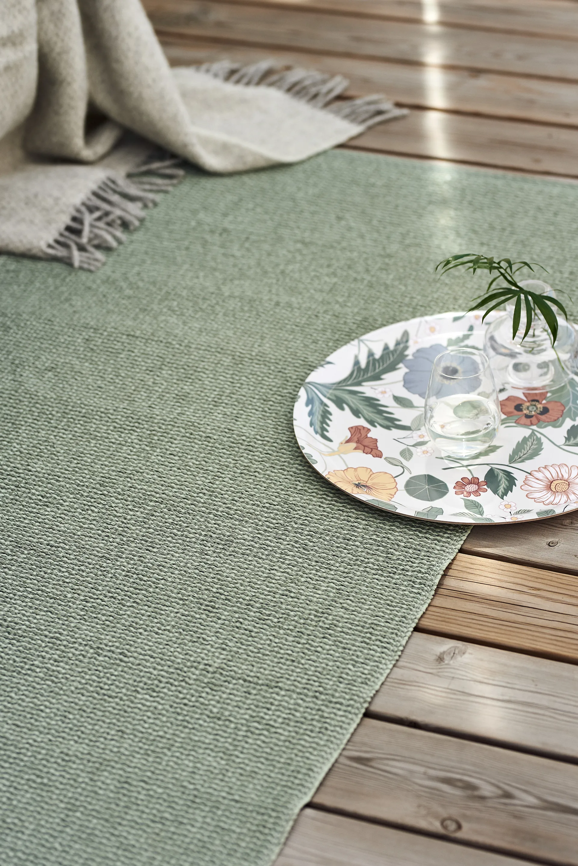 Mellow plastmatta grön, 70x150cm Scandi Living