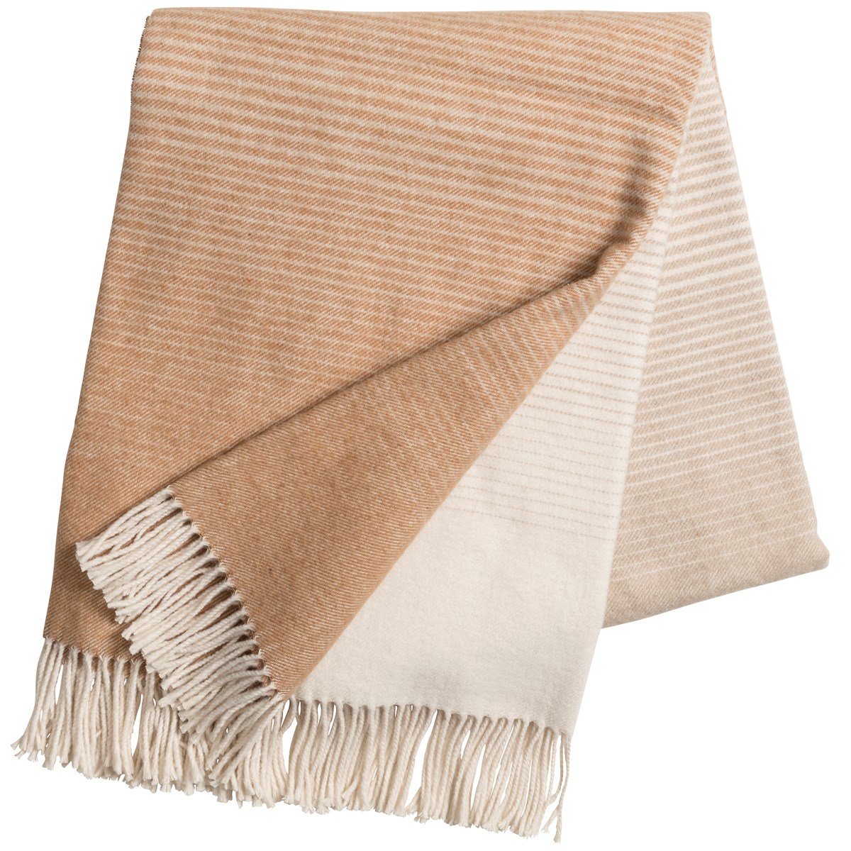 Scandi Living Mist bomullspläd Sand | Skandinavisk Design | Bomullsplädar & Bomullsfiltar | Beige
