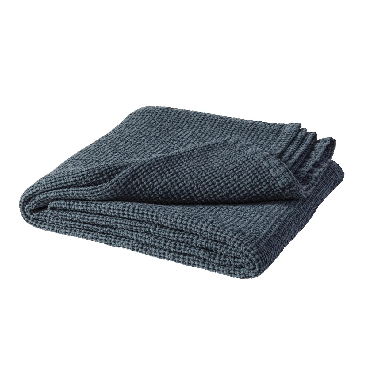 Scandi Living Moss överkast 160x260 cm Storm blue (blå)