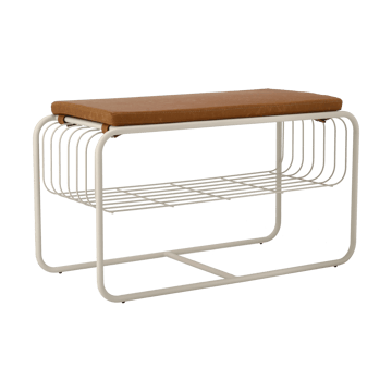 Nod bänk/skohylla 80x36x42 cm - Beige - Scandi Living