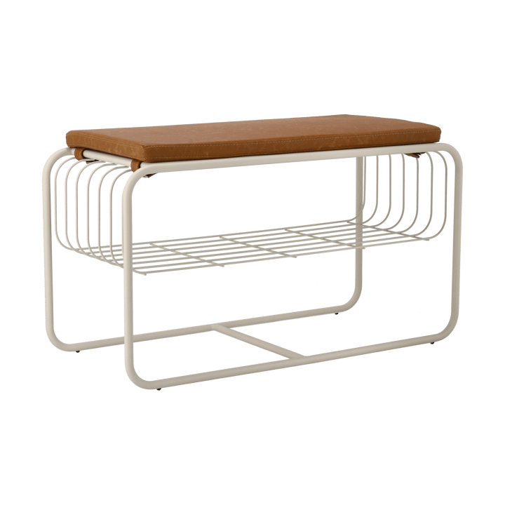 Nod bänk/skohylla 80x36x42 cm, Beige Scandi Living