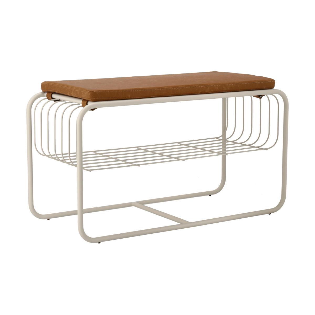 Scandi Living Nod bänk/skohylla 80x36x42 cm Beige | Skandinavisk Design | Skohyllor | Beige