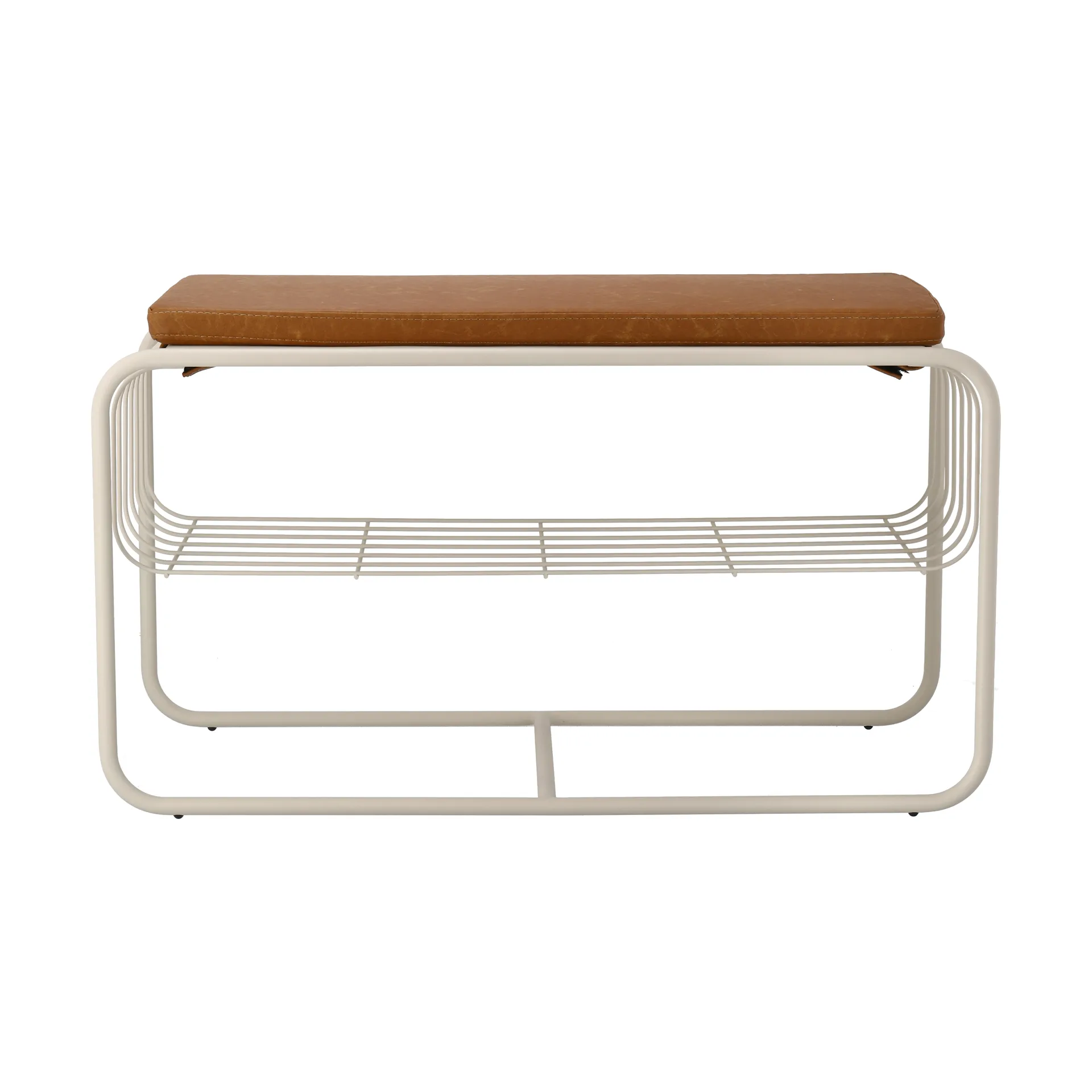Nod bänk/skohylla 80x36x42 cm, Beige Scandi Living