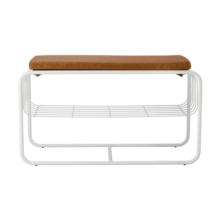 Nod bänk/skohylla 80x36x42 cm, White Scandi Living