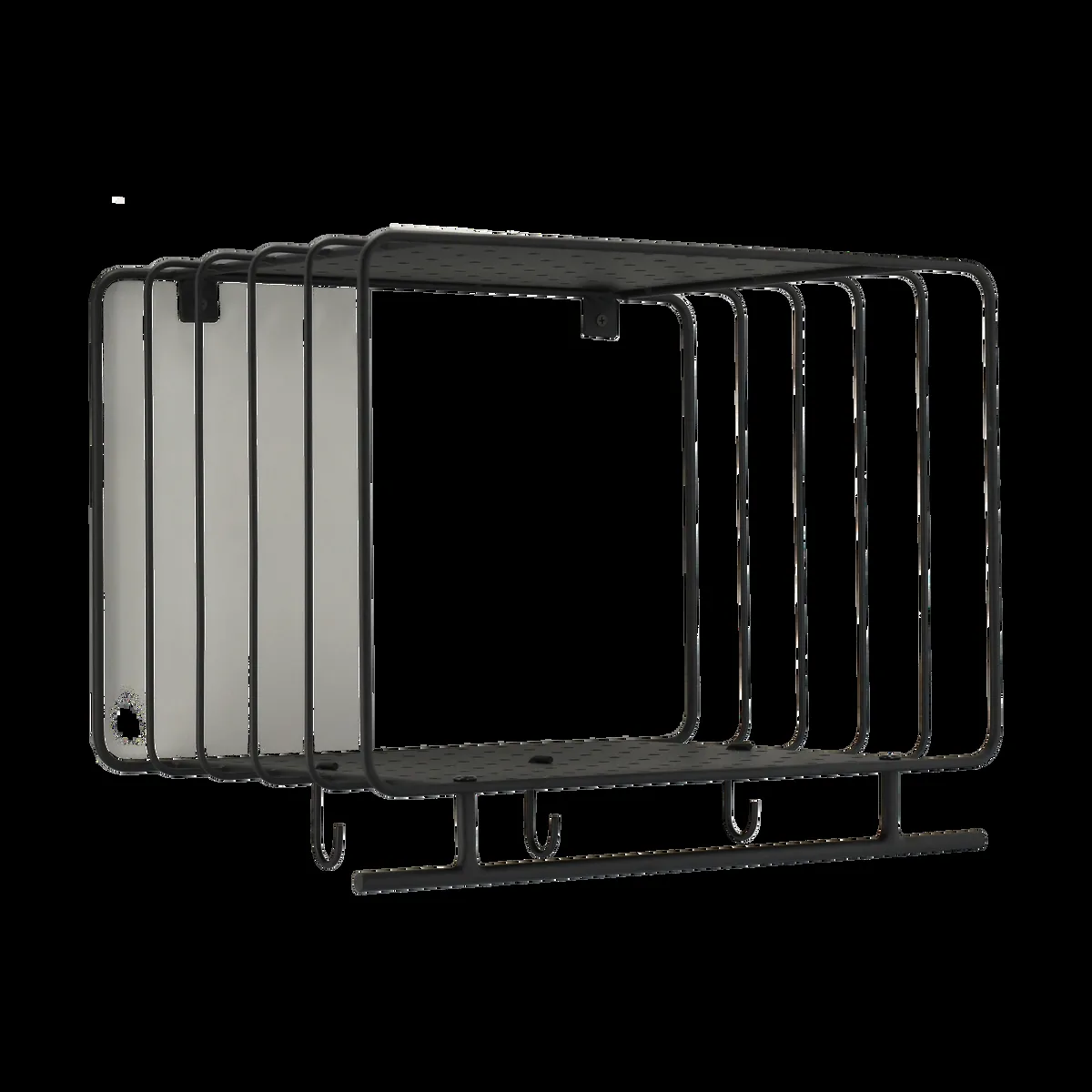 Scandi Living Nod hatthylla 45 cm Black