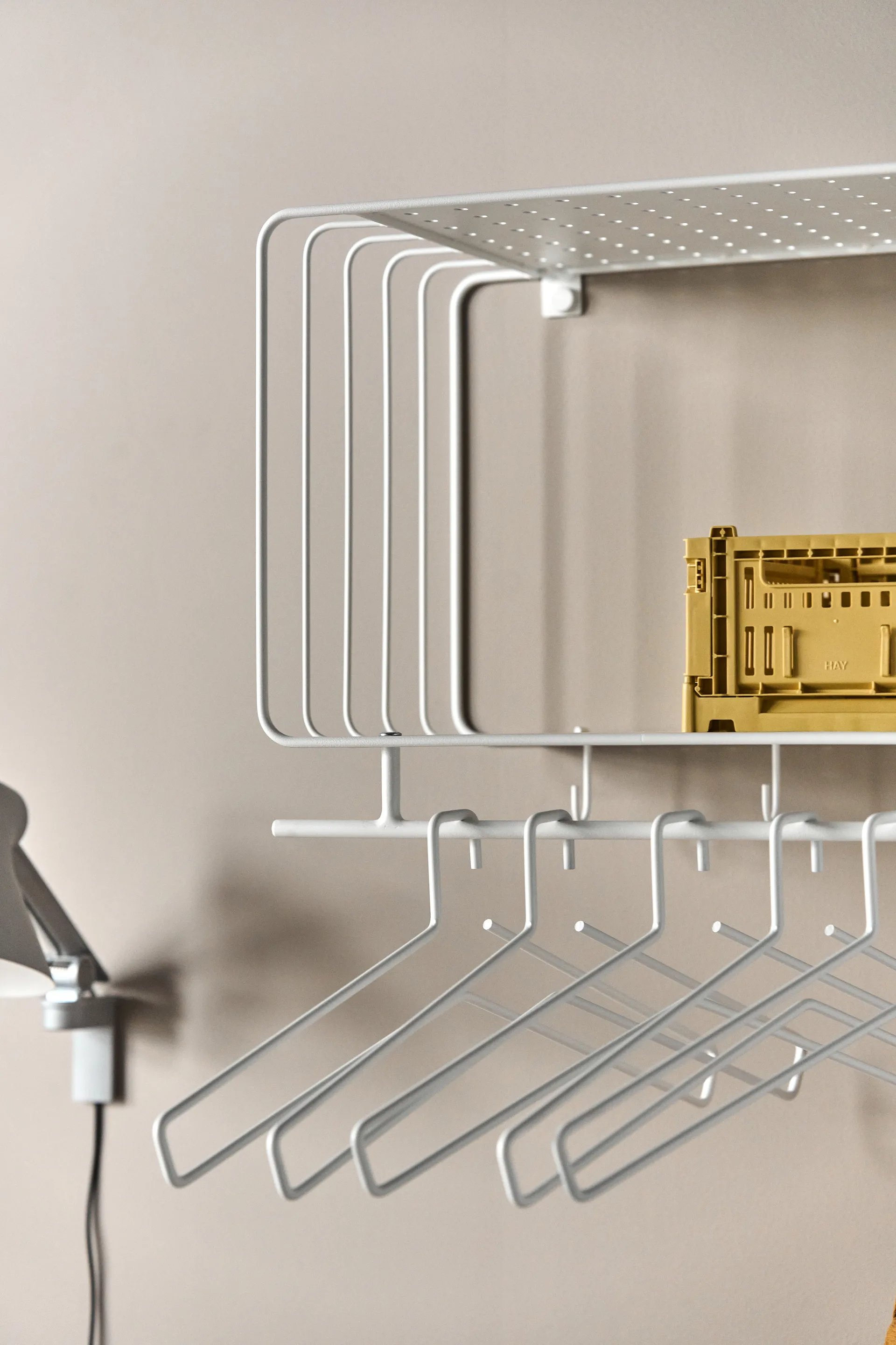 Nod hatthylla 45 cm, White Scandi Living