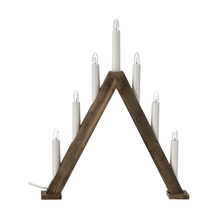 Nord adentsljusstake 40 cm - Mörkbetsad - Scandi Living