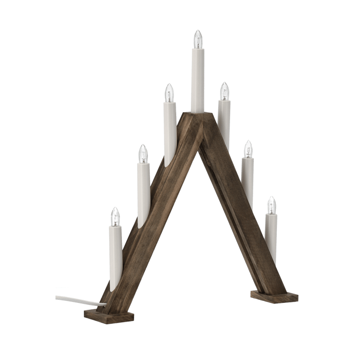 Nord adentsljusstake 40 cm, Mörkbetsad Scandi Living
