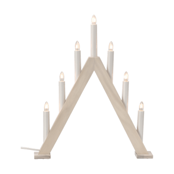 Nord adentsljusstake 40 cm - Vitlaserad - Scandi Living