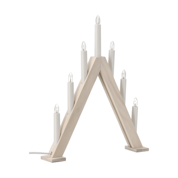 Nord adentsljusstake 40 cm - Vitlaserad - Scandi Living