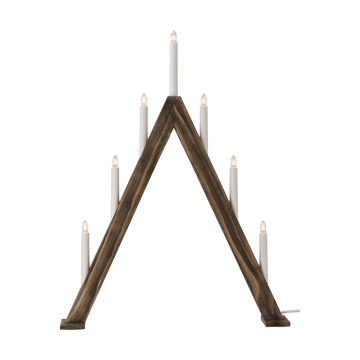 Nord adentsljusstake 60 cm - Mörkbetsad - Scandi Living