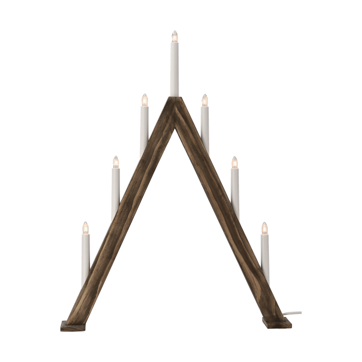 Nord adentsljusstake 60 cm, Mörkbetsad Scandi Living