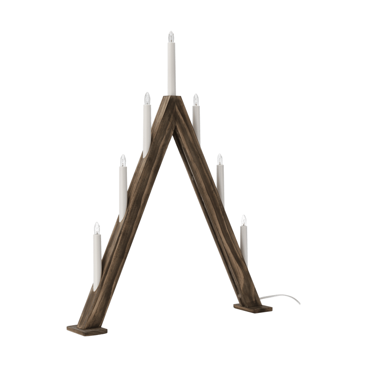Nord adentsljusstake 60 cm, Mörkbetsad Scandi Living