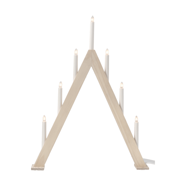 Nord adentsljusstake 60 cm, Vitlaserad Scandi Living