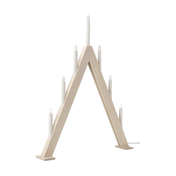 Nord adentsljusstake 60 cm - Vitlaserad - Scandi Living