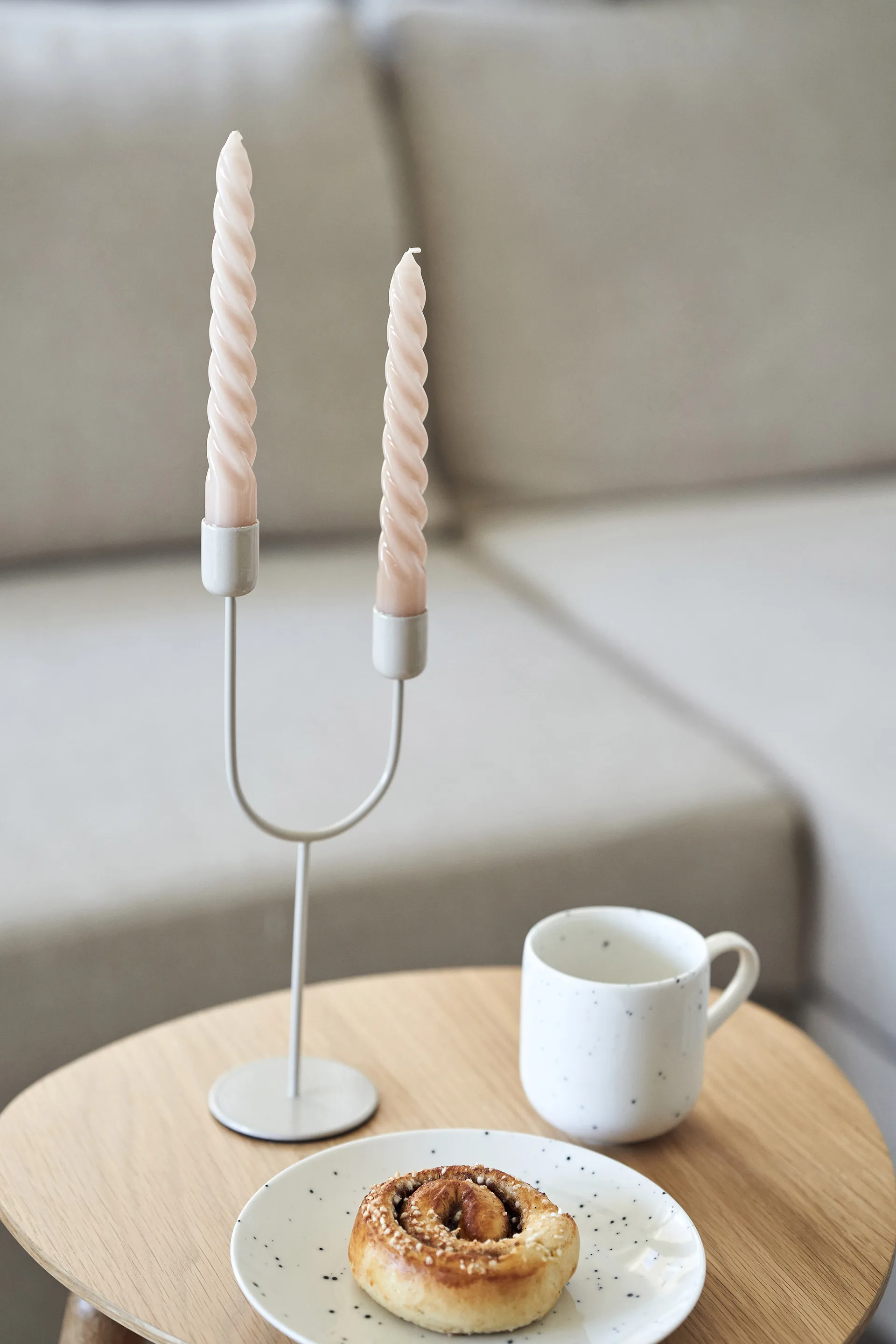 Norden ljusstake, Beige Scandi Living