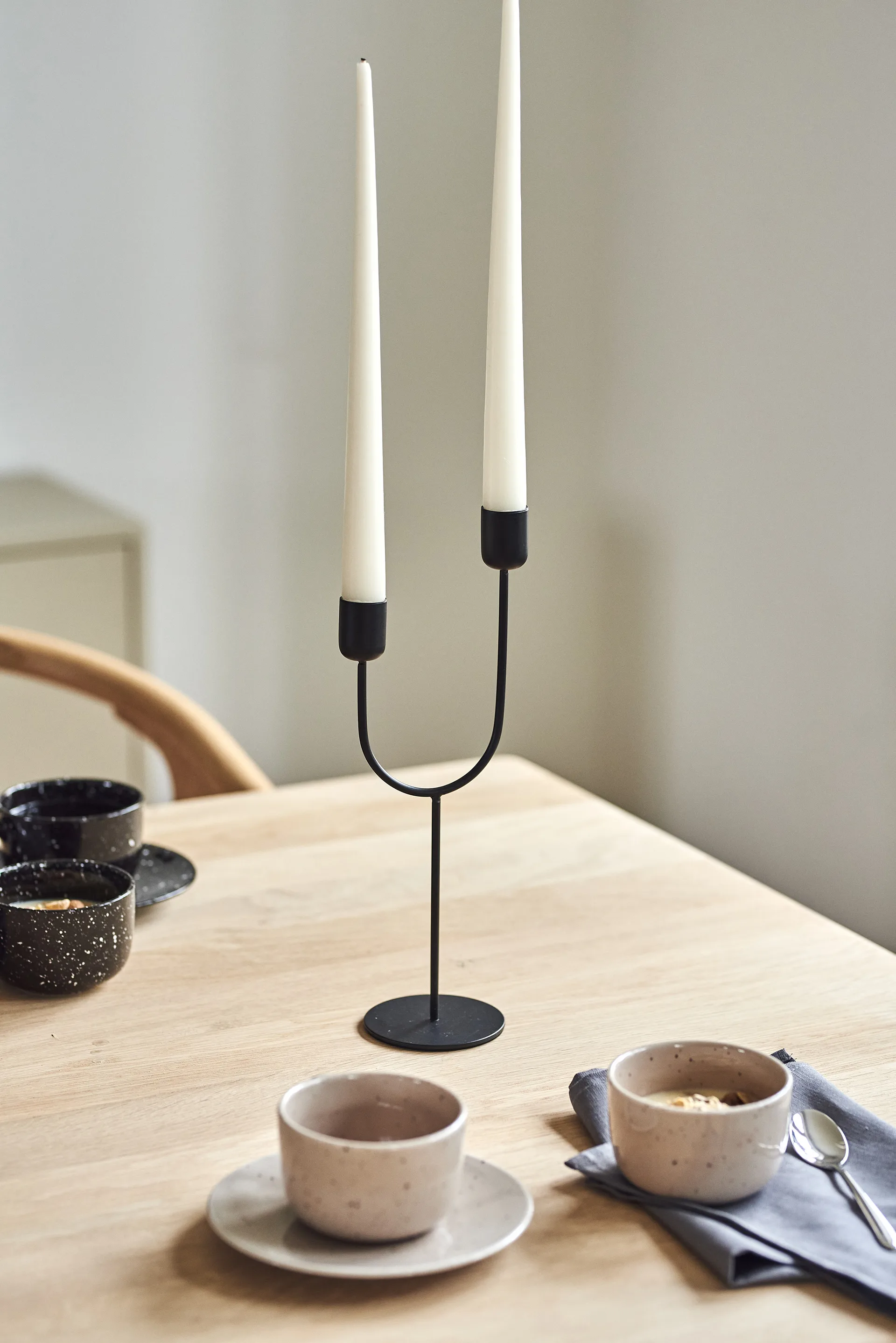 Norden ljusstake, Svart Scandi Living