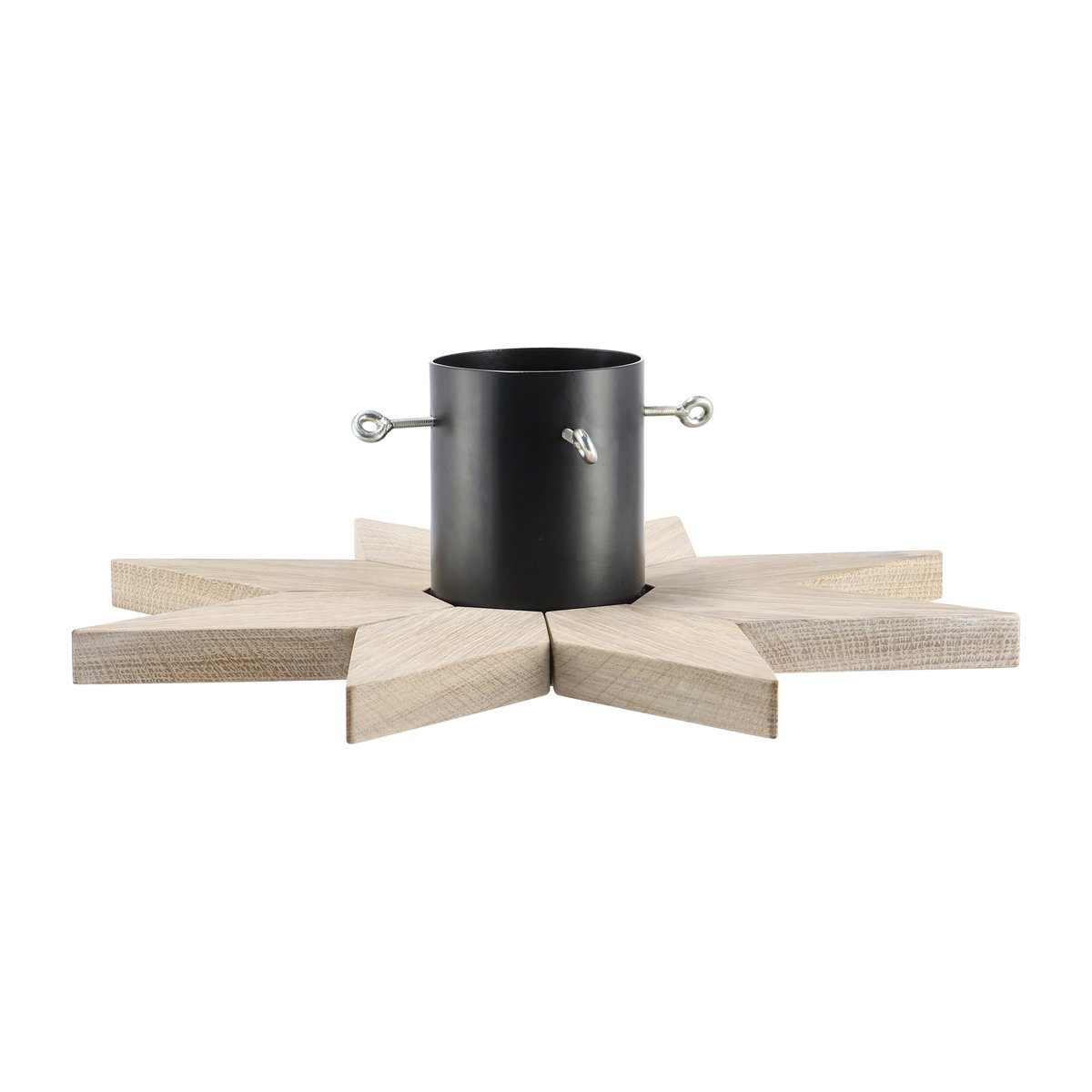 Scandi Living Norr julgransfot Vitlaserad | Skandinavisk Design | Juldekorationer & Julpynt | Beige