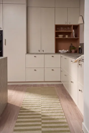 Path gångmatta - Olive green, 70x250 cm - Scandi Living