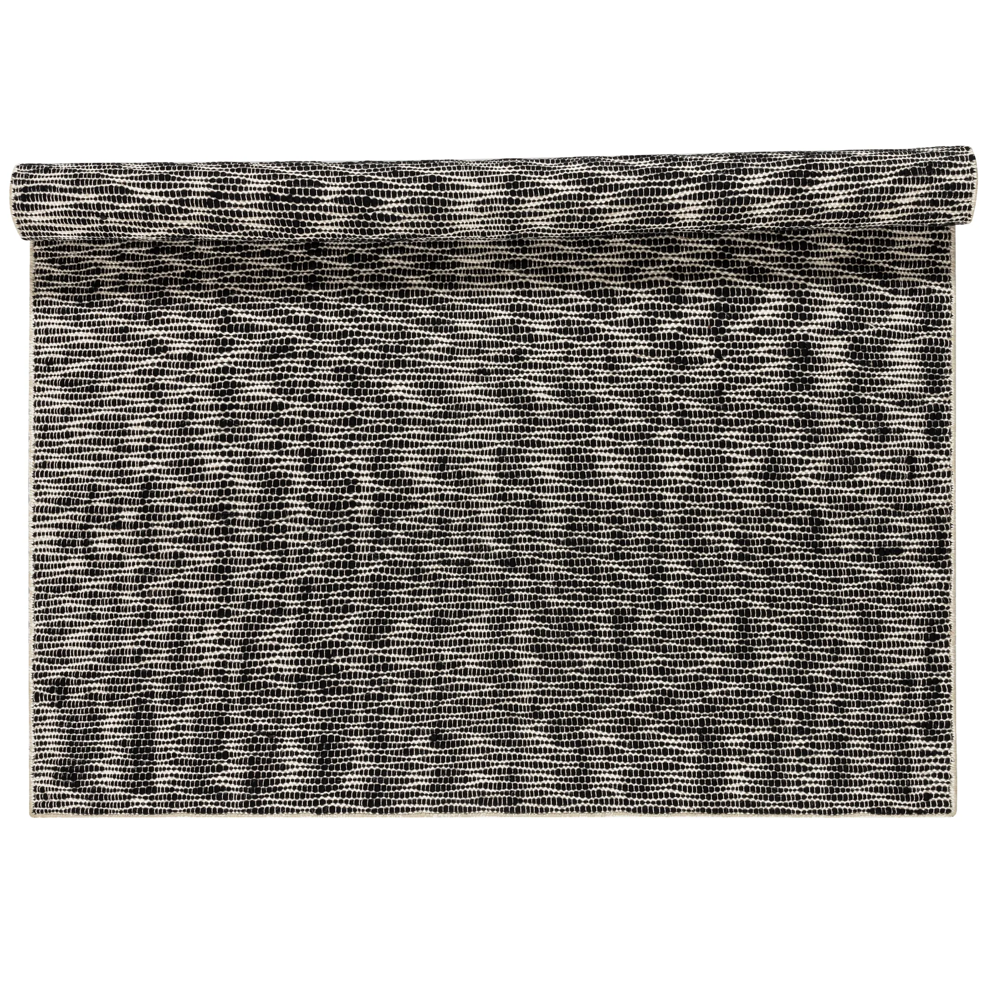 Pebble ullmatta svart, 170x240 cm Scandi Living