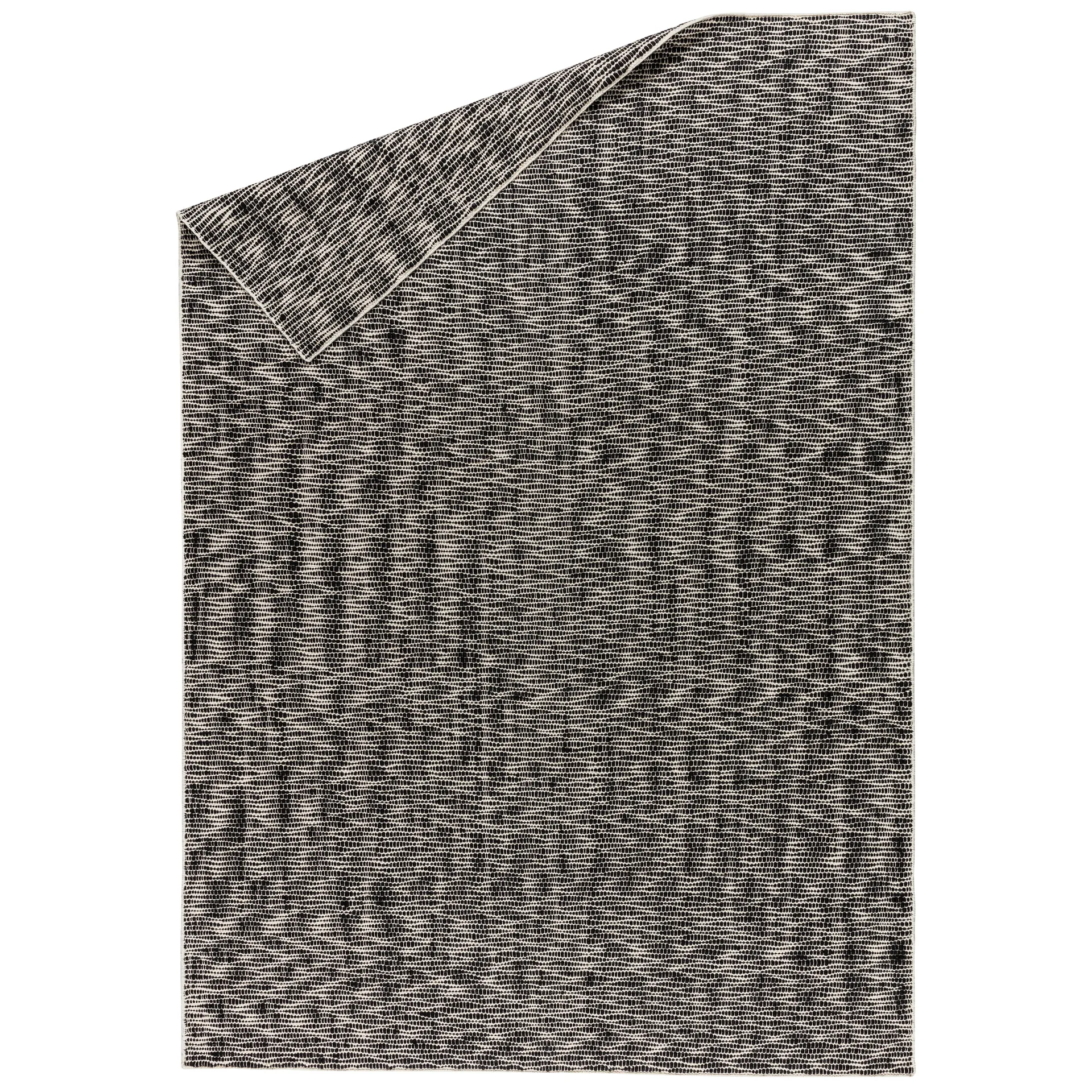 Pebble ullmatta svart, 200x300 cm Scandi Living
