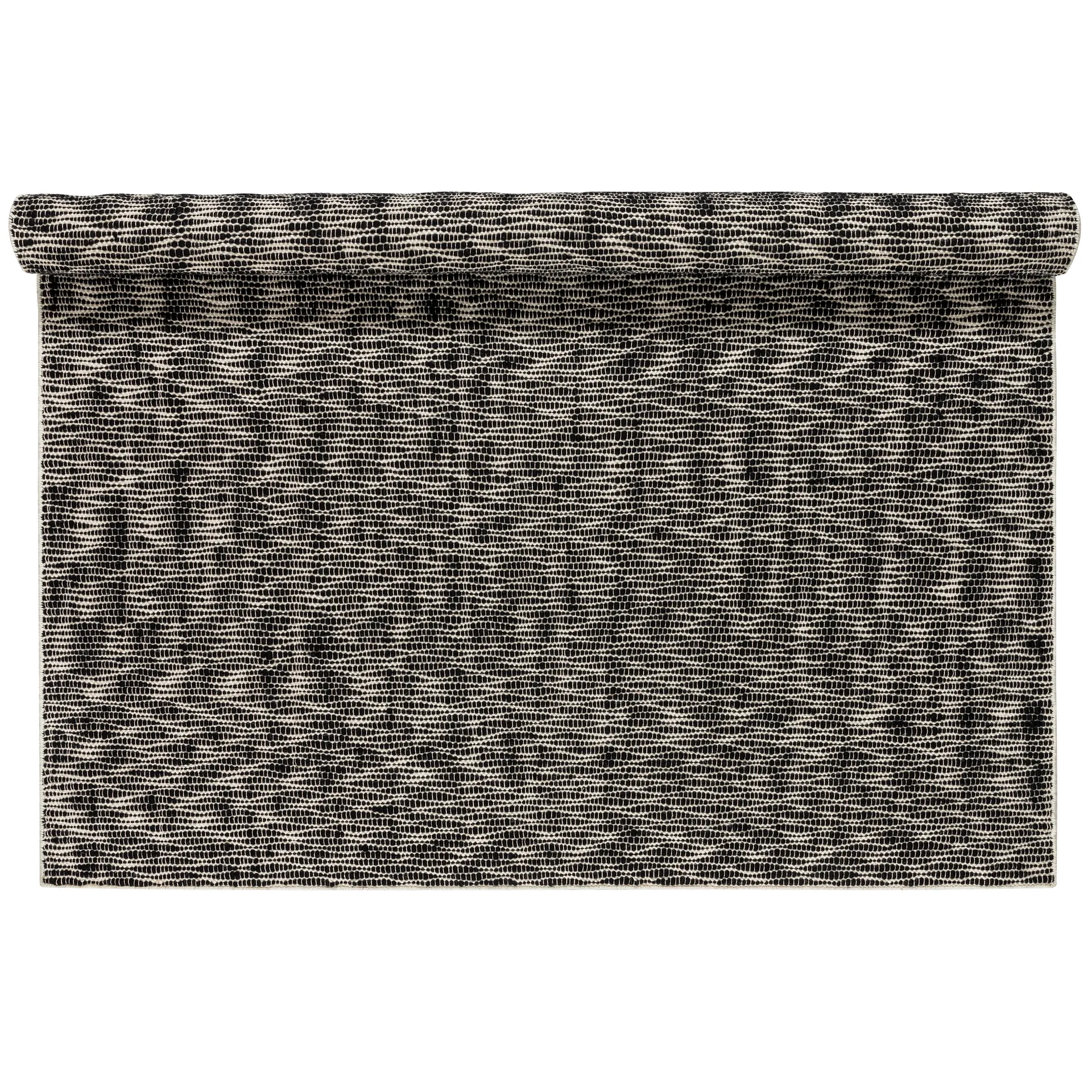 Pebble ullmatta svart, 200x300 cm Scandi Living