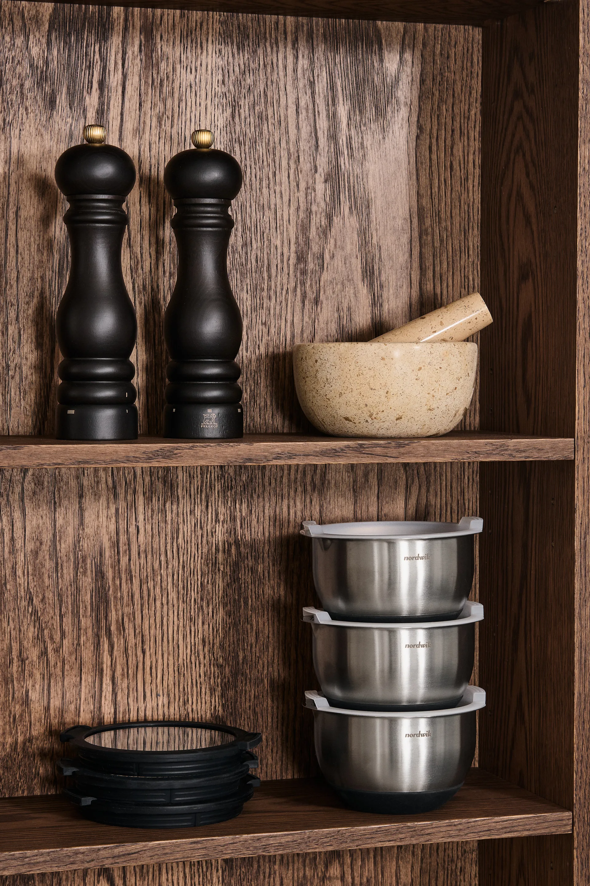 Ridge mortel Ø14x7 cm, Marmor Scandi Living