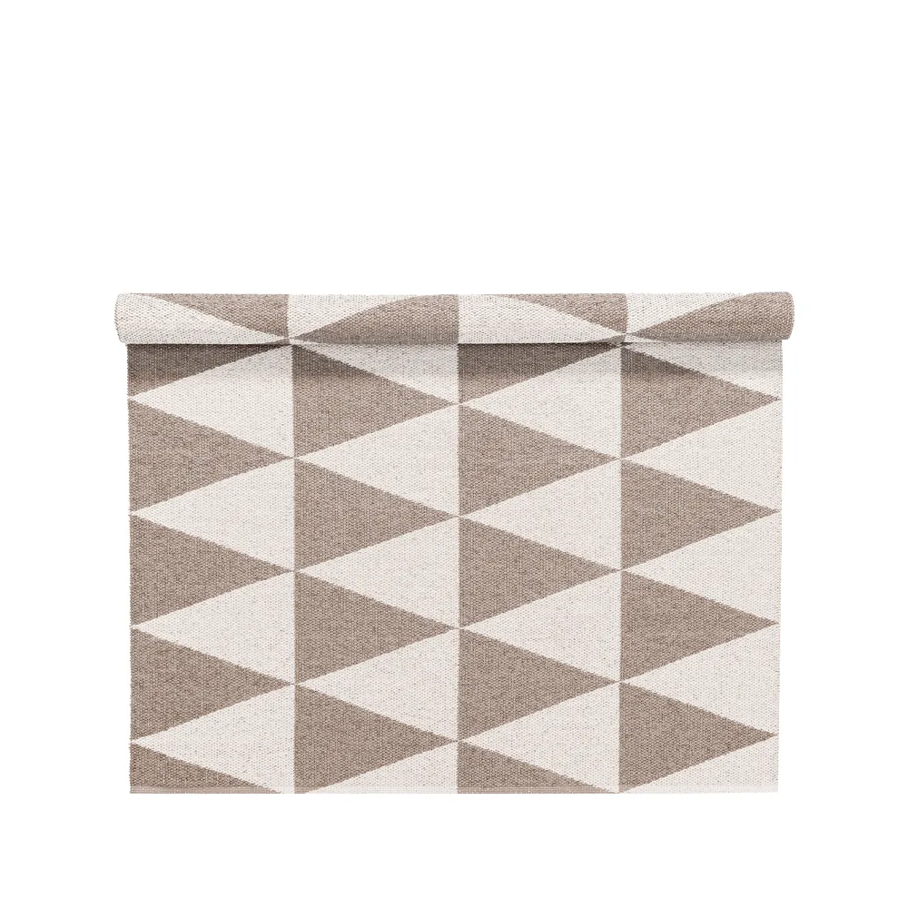 Scandi Living Rime plastmatta greige 150x200 cm