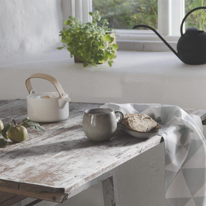Rime small kökshandduk - dusty mint (grön) - Scandi Living
