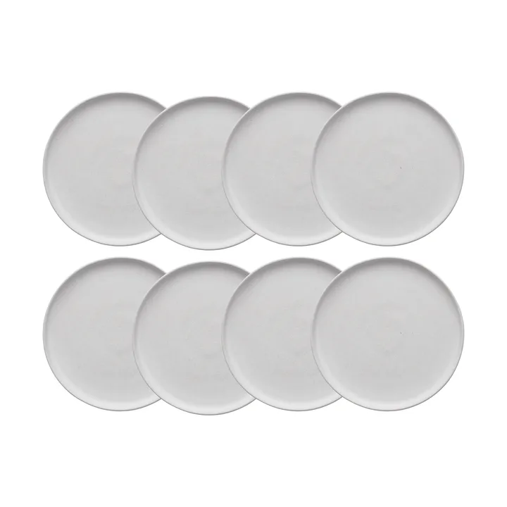 Sandsbro assiett offwhite, Ø20 cm, 8-pack - Scandi Living