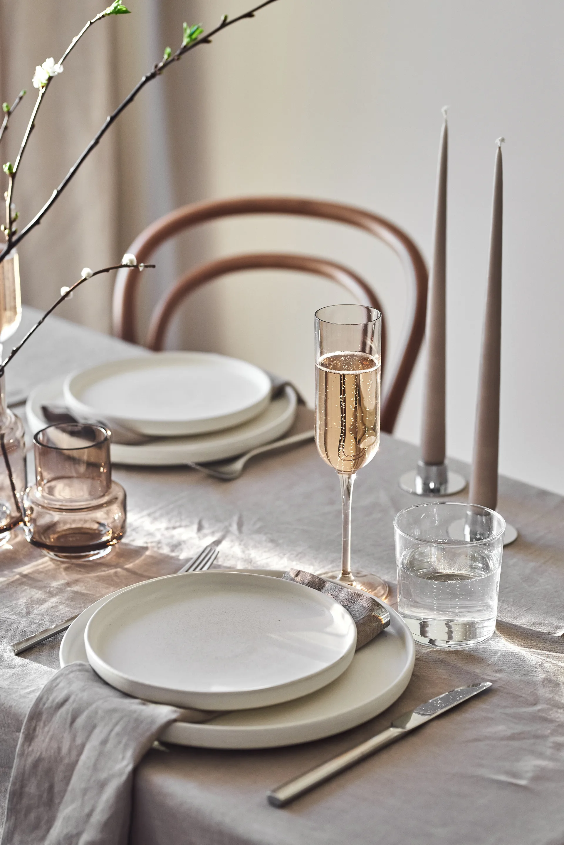 Sandsbro assiett, Offwhite, Ø20 cm Scandi Living