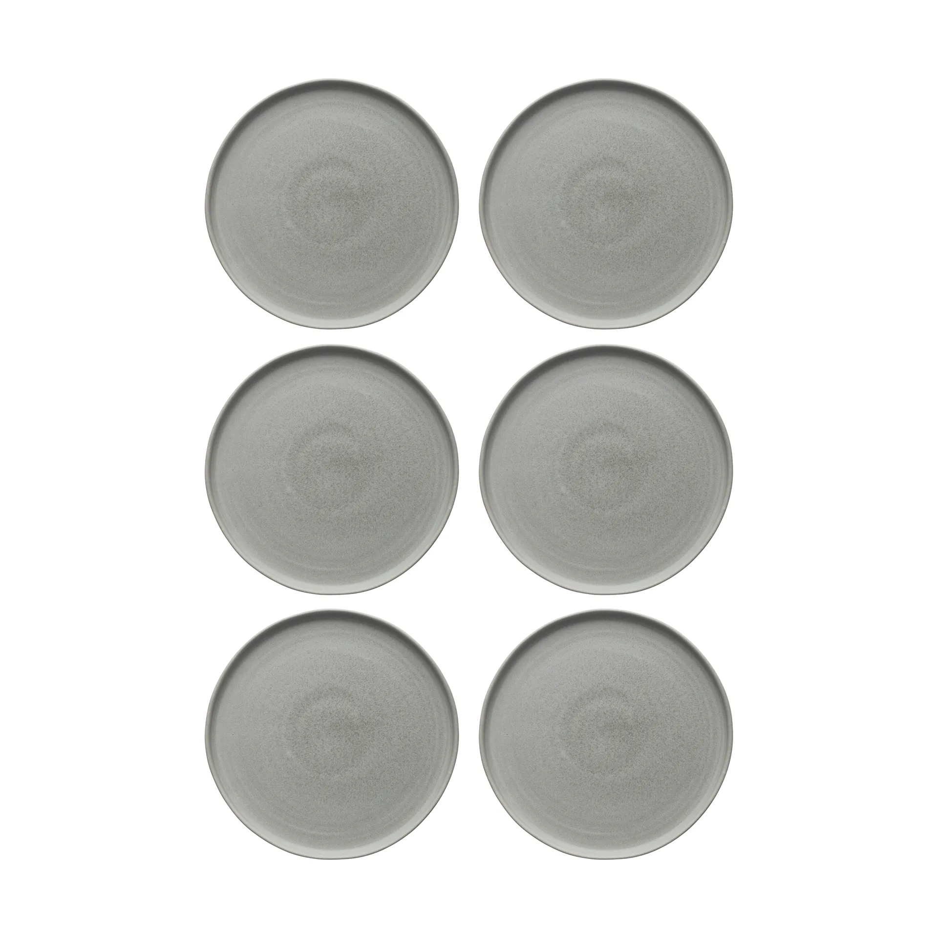 Sandsbro mattallrik ljusgrå, Ø26 cm, 6-pack,  Scandi Living